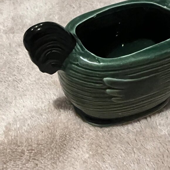 Vintage Green Ceramic Chicken Hen Toothpick Holder Japan Mid Century green small - Picture 3 of 11